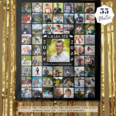 Afstuderen 55 Fotocollage aangepaste kleur achterg Wandkleed