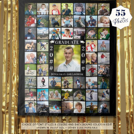 Afstuderen 55 Fotocollage aangepaste kleur achterg Wandkleed