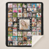 Afstuderen 55 Photo Collage Memory Sherpa Deken (Voorkant)