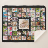 Afstuderen 55 Photo Collage Memory Sherpa Deken (Voorkant (horizontaal))