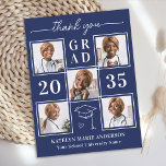 Afstuderen 5 foto gepersonaliseerd Afstuderen dank Briefkaart<br><div class="desc">Introductie van onze prachtige gepersonaliseerde afstuderen bedankkaarten, de perfecte manier om uw dankbaarheid en waardering in stijl uit te drukken. Deze kaarten zijn ontworpen voor modern afstuderen en hebben een slanke en elegante lay-out met een chique fotocollageoptie, zodat u maximaal zes van uw favoriete seniorenherinneringen van de middelbare school, universiteit...</div>