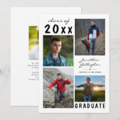 Afstuderen 5 Foto handgeschreven script Aankondiging (Voorkant / Achterkant)