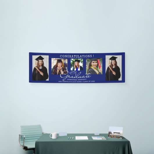 afstuderen 5 Fotocollage Gefeliciteerd met 2024 Bl Spandoek (Beurs)