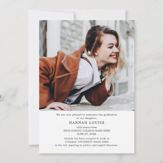 Afstuderen 5 Fotocollage Modern Afstudeerder 2025 Aankondiging (Achterkant)