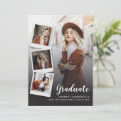 Afstuderen 5 foto's Modern Afstudeerder 2025 Aankondiging (Staand voorkant)