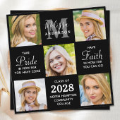 Afstuderen 5 Photo Collage Black Afstuderen Kaart