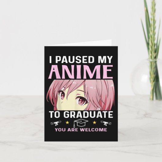 Afstuderen 5e 8e klas CL 2025 Anime Middelste Scho Kaart (Voorkant)
