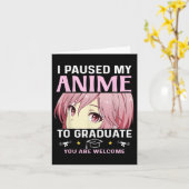 Afstuderen 5e 8e klas CL 2025 Anime Middelste Scho Kaart (Gele Bloem)