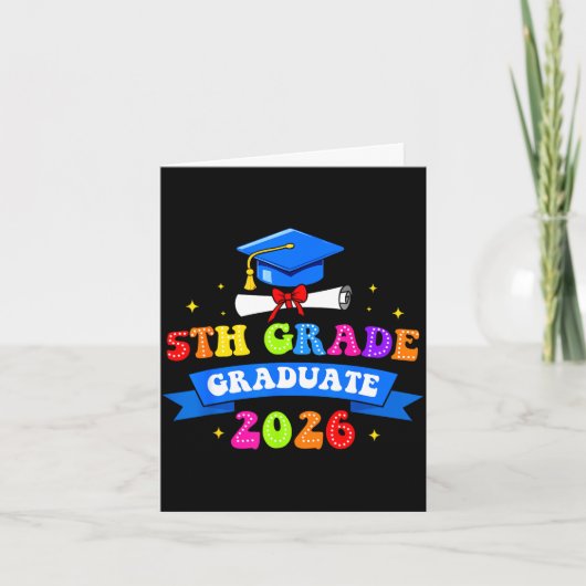 afstuderen 5e klas 2026 afgestudeerde klas van 202 kaart (Voorkant)