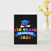 afstuderen 5e klas 2026 afgestudeerde klas van 202 kaart (Gele Bloem)