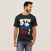 Afstuderen 5e klas vijfde klasser t-shirt (Voorkant volledig)
