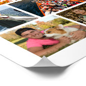 Afstuderen 70 Fotocollage Eenvoudig Aangepast Poster (Hoek)