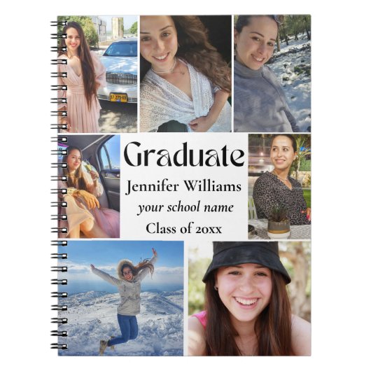 afstuderen 7 foto's collage 2025 afstuderen notitieboek (Voorkant)