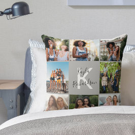 Afstuderen 8 Collage van de Foto en het Gray Afstu Kussen