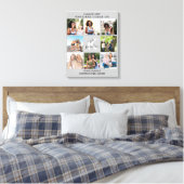 Afstuderen 8 Foto collage en Citaat Gray Canvas Afdruk (Insitu (Slaapkamer))