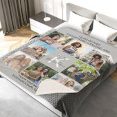 Afstuderen 8 Foto Collage en Quote Gray Afstuderen Sherpa Deken