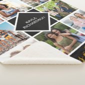 Afstuderen 8 Foto Grid Black en Gold Afstuderen Sherpa Deken (3/4)