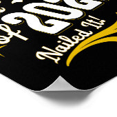 Afstuderen 8e klasse 2022 Nailed it Poster (Hoek)