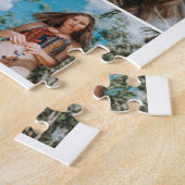 Afstuderen 9 Foto Collage White Jigzaag Puzzle Legpuzzel (Zijkant)