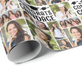 Afstuderen 9 Fotocollage Congrats Naam Aangepast Cadeaupapier (Rol Hoek)