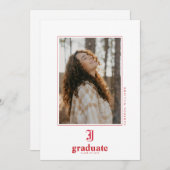 Afstuderen aan de Jacksonville State University Aankondiging (Voorkant / Achterkant)