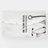 Afstuderen aan de medische faculteit spandoek (Horizontaal)