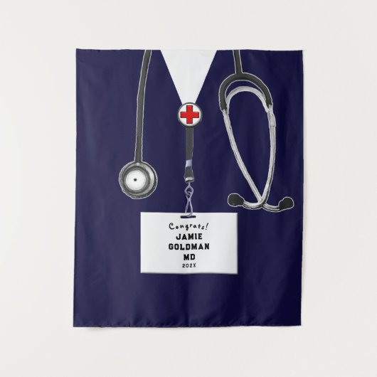 Afstuderen aan de medische faculteit wandkleed (Voorkant)