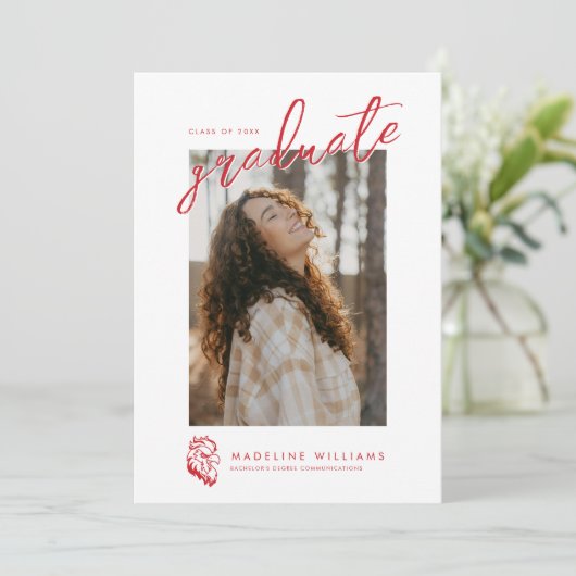 Afstuderen aan Jacksonville State University Aankondiging (Staand voorkant)