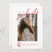 Afstuderen aan Jacksonville State University Aankondiging (Voorkant / Achterkant)