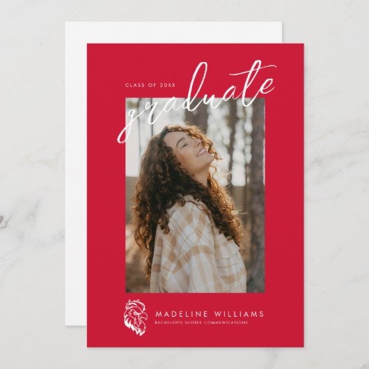 Afstuderen aan Jacksonville State University Aankondiging (Voorkant / Achterkant)