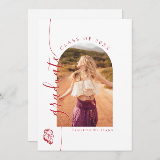 Afstuderen aan Jacksonville State University Aankondiging (Voorkant / Achterkant)