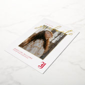 Afstuderen aan Jacksonville State University Folie Uitnodiging (Gedraaid)