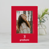 Afstuderen aan Jacksonville State University Folie Uitnodiging (Staand Voorkant)