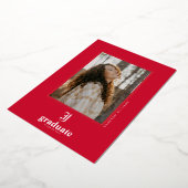 Afstuderen aan Jacksonville State University Folie Uitnodiging (Gedraaid)