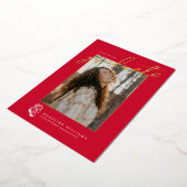 Afstuderen aan Jacksonville State University Folie Uitnodiging (Gedraaid)