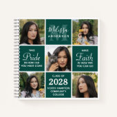 Afstuderen Aangepast 5 Fotocollage GuestBook Notitieboek (Voorkant)