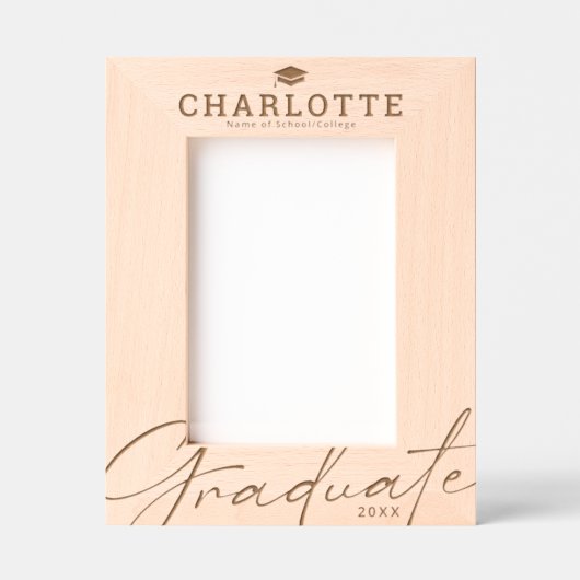 Afstuderen aangepast Afstuderen Gegraveerde Lijstjes (Voorkant)