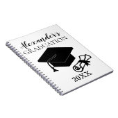 Afstuderen Aangepast gastboek | Inlogboekje Notitieboek (Rechterzijde)