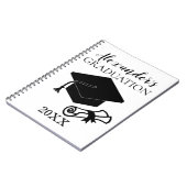 Afstuderen Aangepast gastboek | Inlogboekje Notitieboek (Linkerzijde)