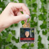 Afstuderen Aangepast jaar Foto Sleutelhangers Rood (Hand)