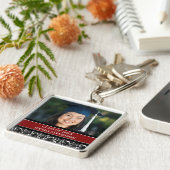 Afstuderen Aangepast jaar Foto Sleutelhangers Rood (Zijkant)