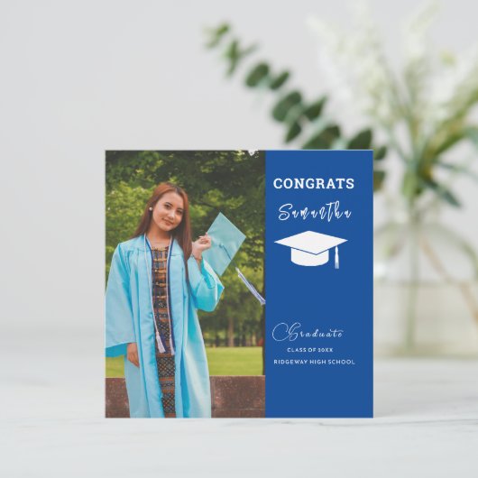Afstuderen Aangepaste foto-Afstuderen Kaart (Staand voorkant)