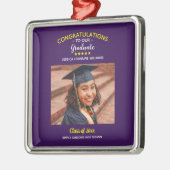 Afstuderen Aangepaste foto Afstuderen Metalen Ornament (Links)
