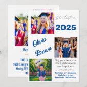 Afstuderen Aangepaste foto en gepersonaliseerde ui Kaart (Voorkant / Achterkant)