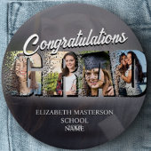 Afstuderen Aangepaste foto Gefeliciteerd Keepsake Ronde Button 6,0 Cm