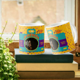 Afstuderen Aangepaste Foto Kleurrijke Retro Kunst Koffiemok