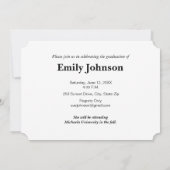 Afstuderen Aangepaste foto & naam Kaart (Achterkant)