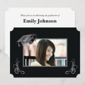 Afstuderen Aangepaste foto & naam Kaart (Voorkant / Achterkant)