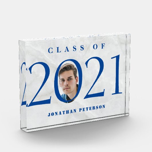 Afstuderen Aangepaste Foto op Marbled (Links)