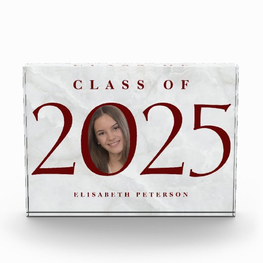 Afstuderen Aangepaste Foto op Marmer (Voorkant)